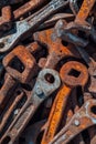 Pile of Rusty Wrenches Royalty Free Stock Photo