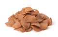 Pile of rye bread chips Royalty Free Stock Photo