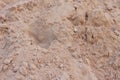 Pile of sand in construction site for background. Royalty Free Stock Photo
