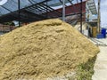 pile of sand material for construction work building and house Royalty Free Stock Photo
