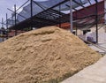 pile of sand material for construction work building Royalty Free Stock Photo