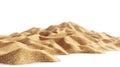 A pile of sand sits atop a white surface Royalty Free Stock Photo