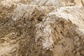 Pile of sand. Sand surface Royalty Free Stock Photo