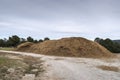 Pile of sawdust