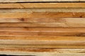 Pile of sawed wood planks Royalty Free Stock Photo