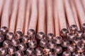 Pile of Scrap Copper Wire Raw Materia Royalty Free Stock Photo