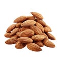 Pile of Shelled Almonds with Visible Texture Royalty Free Stock Photo