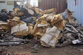 Pile of Ship Breakering waste/rubbish in Darukhana Ship Breaking Yard