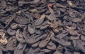 Pile of shoes in former German Nazi Concentration