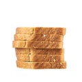 Pile of the sliced bread toasts Royalty Free Stock Photo