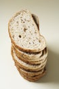 Pile of sliced brown bread Royalty Free Stock Photo