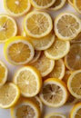 Pile of Sliced Lemons on Table