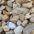 pile of small rocks in the yard Royalty Free Stock Photo
