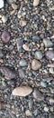 a pile of small wet stones