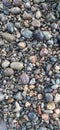 a pile of small wet stones