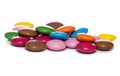 Pile of smarties cutout Royalty Free Stock Photo