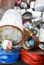 Pile of sorted metallic waste Royalty Free Stock Photo