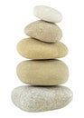 Pile of SPA stones isolated on white background. Zen Royalty Free Stock Photo