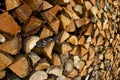 Pile of Split Fire Wood Royalty Free Stock Photo