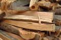 Pile of split firewood