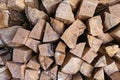 Pile of split wood Royalty Free Stock Photo