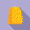 Pile stack icon flat vector. Rural stack organic Royalty Free Stock Photo