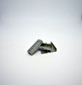 A pile of staples Royalty Free Stock Photo