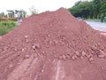 Pile of stone material used in the construction industry, Royalty Free Stock Photo