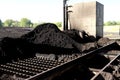 Pile of Sub-Bituminos Coal on the Grates of a Pulverizer Royalty Free Stock Photo