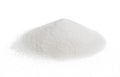 Pile of sugar isolated on white Royalty Free Stock Photo