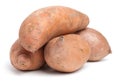 Pile Of Sweet Potatoes Isolated On White Royalty Free Stock Photo