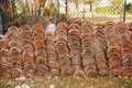 Pile of Terracotta Tiles