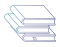 Pile text books isolated icon Royalty Free Stock Photo