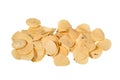 Title: Isolated Yellow Potato Chips Pile on Transparent Background for a Crisp Snack Experience Royalty Free Stock Photo