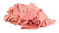 Pile Of Thinly Sliced Pastrami Meat Royalty Free Stock Photo