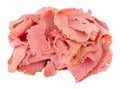 Pile Of Thinly Sliced Pastrami Meat