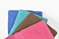 Pile of tidy folded towels Royalty Free Stock Photo