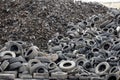 Environmentally Friendly Tire Recycling Royalty Free Stock Photo