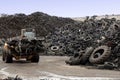 Old Tire Recycling Plant Royalty Free Stock Photo