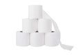 Pile of toilet paper rolls Royalty Free Stock Photo