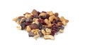 Pile Of Trail Mix Isolated On White Royalty Free Stock Photo