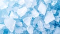 Pile of Translucent Blue Ice Shards Displaying a Cold and Abstract Winter Background Royalty Free Stock Photo