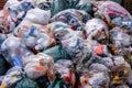 Pile of trash bags Close-up Royalty Free Stock Photo