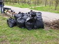 Pile of Trash Bags Royalty Free Stock Photo