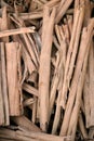 Pile of twigs for heating