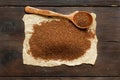 Pile of uncooked teff grain Royalty Free Stock Photo