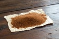 Pile of uncooked teff grain Royalty Free Stock Photo