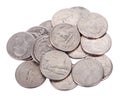 Pile of Quarters Royalty Free Stock Photo