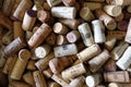Pile of Used Wine Corks from Various Vineyards