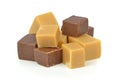A pile of vanilla chocolate toffee fudge Royalty Free Stock Photo